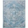 SAFAVIEH Victoria Blue/Gray 8 ft. x 10 ft. Distressed Medallion Area Rug