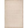 nuLOOM Marianne Handmade Wool Border Beige 4 ft. x 6 ft. Area Rug