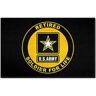 FANMATS U.S. Army Black 2 ft. x 3 ft. Indoor Vinyl backing Tufted Solid Nylon Rectangle Starter Mat Accent Rug