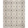 SAFAVIEH Florida Shag Cream/Light Blue 8 ft. x 10 ft. Geometric Area Rug