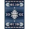 Home Dynamix Premium Sagrada Blue/Grey 5 ft. x 7 ft. Rectangle Geometric Polypropylene Area Rug