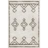 nuLOOM Mira Moroccan Diamond Shag Off White 5 ft. 3 in. x 7 ft. 7 in. Area Rug