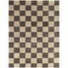 StyleWell Harley Brown 2 ft. x 2 ft. 11 in. Checkered Scatter Area Rug