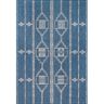 nuLOOM Claudia Tribal Striped Blue 5 ft. x 8 ft. Indoor/Outdoor Area Rug