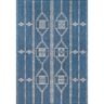 nuLOOM Claudia Tribal Striped Blue 8 ft. x 10 ft. Indoor/Outdoor Area Rug