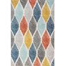 nuLOOM Colorful Floral Leaves Multicolor 8 ft. x 10 ft. Farmhouse Area Rug