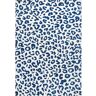 nuLOOM Sebastian Leopard Print Blue 4 ft. x 6 ft. Indoor Area Rug