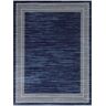 BALTA Leonard Navy 7 ft. 10 in. x 10 ft. Border Indoor/Outdoor Area Rug