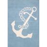 nuLOOM Nautical Anchor Baby Blue 5 ft. x 8 ft. Indoor Area Rug