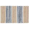 Jessica Simpson Denim Diamond Natural and Blue 2 ft. x 4 ft. Area Rug