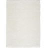 Nourison Pacific Shag Ivory 5 ft. x 7 ft. Solid Contemporary Area Rug