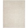 Nourison Essentials 7 ft. x 10 ft. Ivory Beige Solid Contemporary Indoor/Outdoor Patio Area Rug