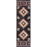 Well Woven Tulsa Lea Traditional Southwestern Tribal Blue 2 ft. 3 in. x 7 ft. 3 in. Runner Rug