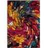 SAFAVIEH Fiesta Shag Multi 4 ft. x 6 ft. Abstract Area Rug