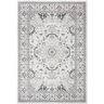 SAFAVIEH Isabella Light Gray/Cream 5 ft. x 8 ft. Floral Distressed Medallion Area Rug