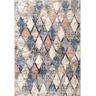 nuLOOM Saoirse Distressed Trellis Blue 5 ft. 3 in. x 7 ft. 7 in. Indoor Area Rug