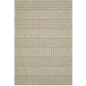 AVERLEY HOME Thrasher Beige 6 ft. x 9 ft. Geometric Varied Stripe Polypropylene Indoor/Outdoor Area Rug