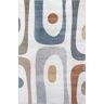 nuLOOM Renee Abstract Shapes Machine Washable Beige 3 ft. x 5 ft. Accent Rug