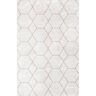 nuLOOM Veronica Geometric Honeycomb Light Pink 5 ft. x 8 ft. Area Rug