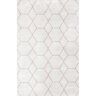 nuLOOM Veronica Geometric Honeycomb Light Pink 6 ft. 7 in. x 9 ft. Area Rug