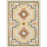 Well Woven Gigi Audi Moroccan Medallion Shag Ivory 3 ft. 11 in. x 5 ft. 3 in. Area Rug