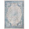 SAFAVIEH Victoria Blue/Gray 4 ft. x 6 ft. Floral Distressed Area Rug