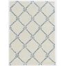 Linon Home Decor Legion Barlow Ivory/Navy 8 ft. x 10 ft. Area Rug