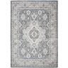 SAFAVIEH Isabella Gray/Cream 9 ft. x 12 ft. Floral Medallion Area Rug