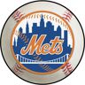 FANMATS New York Mets White 2.25 ft. Round Baseball Area Rug