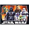 Disney Star Wars 1st Trilogy Movie Poster Multi-Colored 3 ft. x 5 ft. Indoor Polyester Area Rug