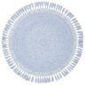 SAFAVIEH Sahara Blue Denim 5 ft. x 5 ft. Round Solid Area Rug