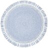 SAFAVIEH Sahara Blue Denim 6 ft. x 6 ft. Round Solid Area Rug