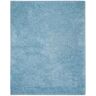 SAFAVIEH Supreme Shag Light Blue 8 ft. x 10 ft. Solid Area Rug