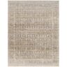 Surya Margaret Taupe Damask 8 ft. x 10 ft. Washable Indoor/Outdoor Area Rug