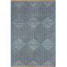 nuLOOM Geometric Diamond Fringe Blue 4 ft. x 6 ft. Farmhouse Area Rug