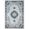 SAFAVIEH Isabella Cream/Light Blue 5 ft. x 8 ft. Geometric Area Rug