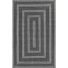 nuLOOM Rowan Braided Texture Charcoal 6 ft. x 9 ft. Indoor/Outdoor Area Rug