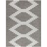 BALTA Victor Taupe 5 ft. 3 in. x 7 ft. Stripe Indoor/Outdoor Area Rug