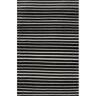 nuLOOM Reese Striped Black 8 ft. x 10 ft. Wool Indoor Area Rug