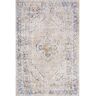 nuLOOM Vintage Medallion Machine Washable Light Gray 8 ft. x 10 ft. Persian Area Rug