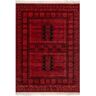 nuLOOM Billie Traditional Paneled Fringe Red 5 ft. x 7 ft. Area Rug