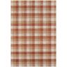 Tartan Orange 8 ft. x 10 ft. Transitional Plaid Wool Area Rug