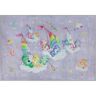 Well Woven Care Bears Sailing On Clouds Lavendar 6 ft. x 9 ft. Area Rug