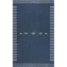 nuLOOM Arina Machine Washable Global Inspired Simplistic Tribal Navy 5 ft. x 8 ft. Indoor Area Rug