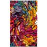 SAFAVIEH Fiesta Shag Multi 3 ft. x 5 ft. Abstract Area Rug