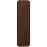 Comfortable Collection Brown 7 inch x 24 inch Indoor Carpet Stair Treads Slip Resistant Backing (Set of 7)