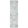 SAFAVIEH Blossom Blue/Ivory 2 ft. x 8 ft. Floral Runner Rug