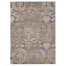Linon Home Decor Ocala Navy and Sand 3 ft. x 5 ft. Washable Polyester Indoor/Outdoor Area Rug
