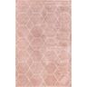 nuLOOM Veronica Geometric Honeycomb Pink 5 ft. x 8 ft. Modern Area Rug
