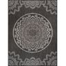 Beverly Rug Dark Grey 5 ft. x 7 ft. Waikiki Insignia Modern Indoor Outdoor Area Rug